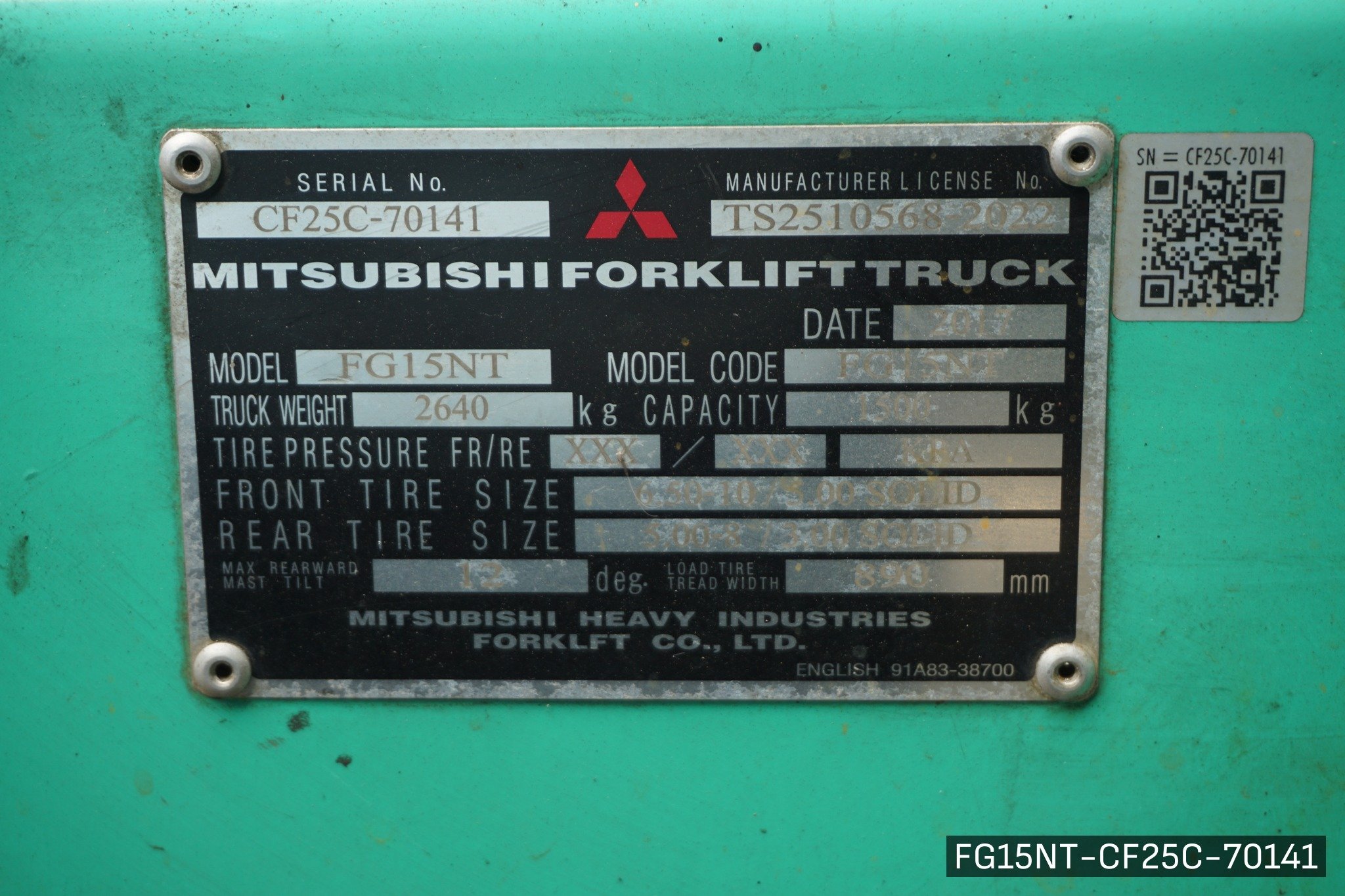 MITSUBISHI FG15NT - image 8