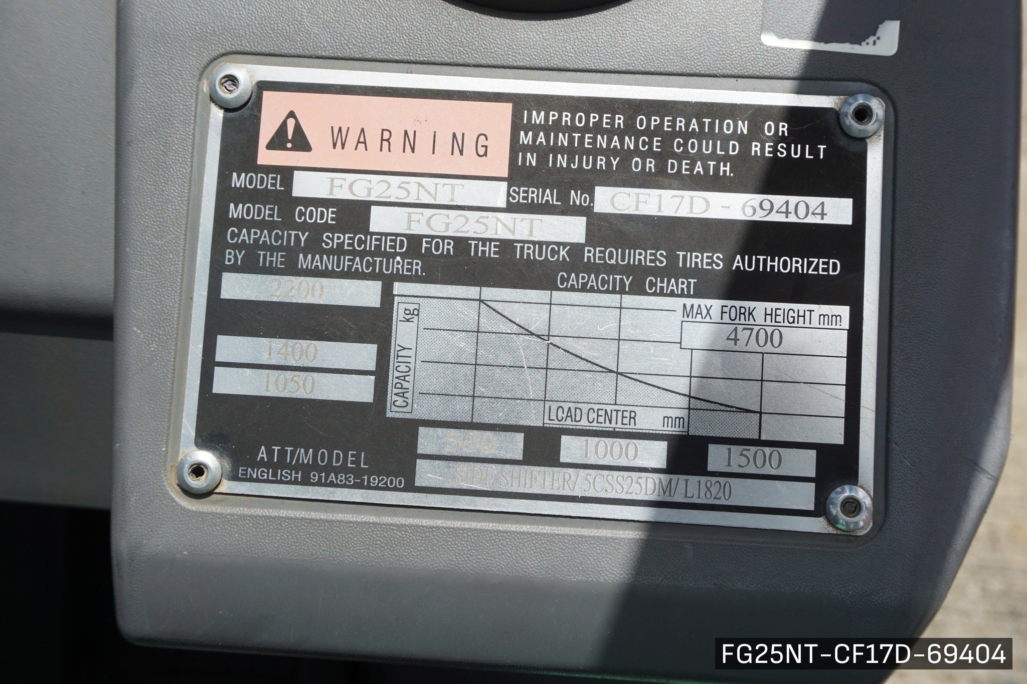 MITSUBISHI FG25NT - image 9