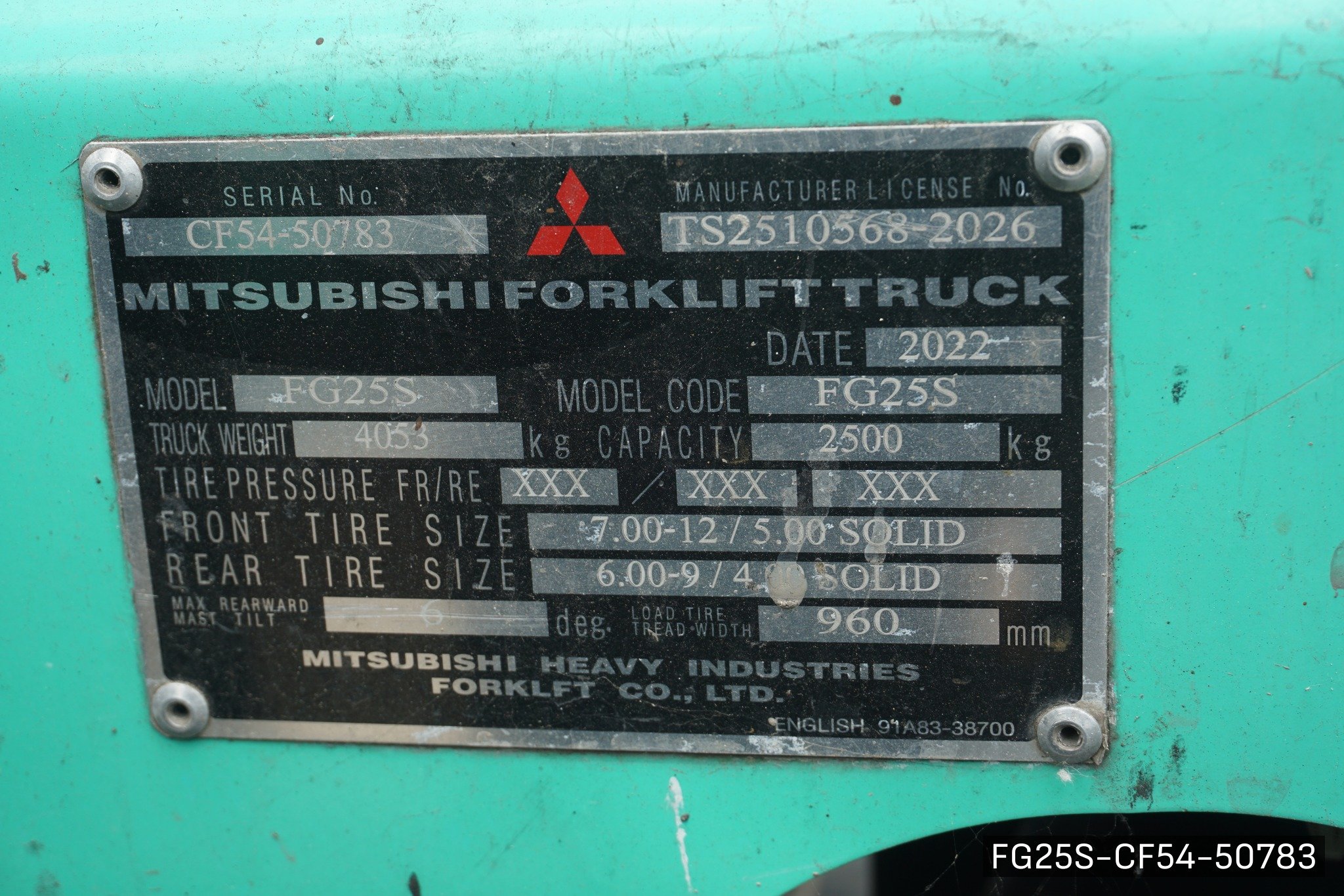 MITSUBISHI FG25S - image 7