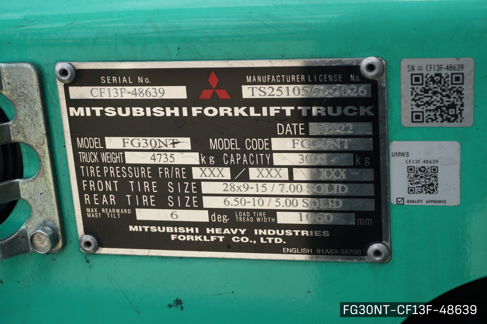 MITSUBISHI FG30NT - image 7