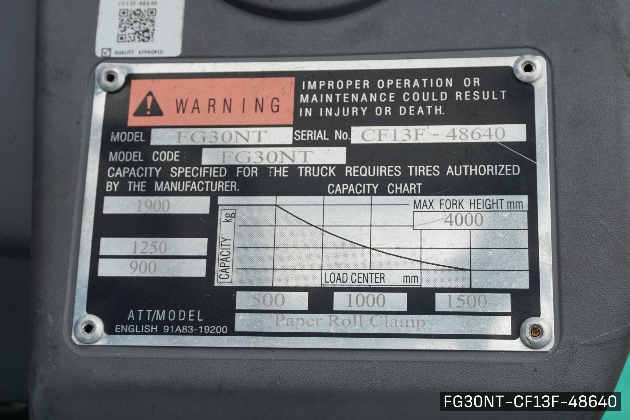 MITSUBISHI FG30NT - image 3