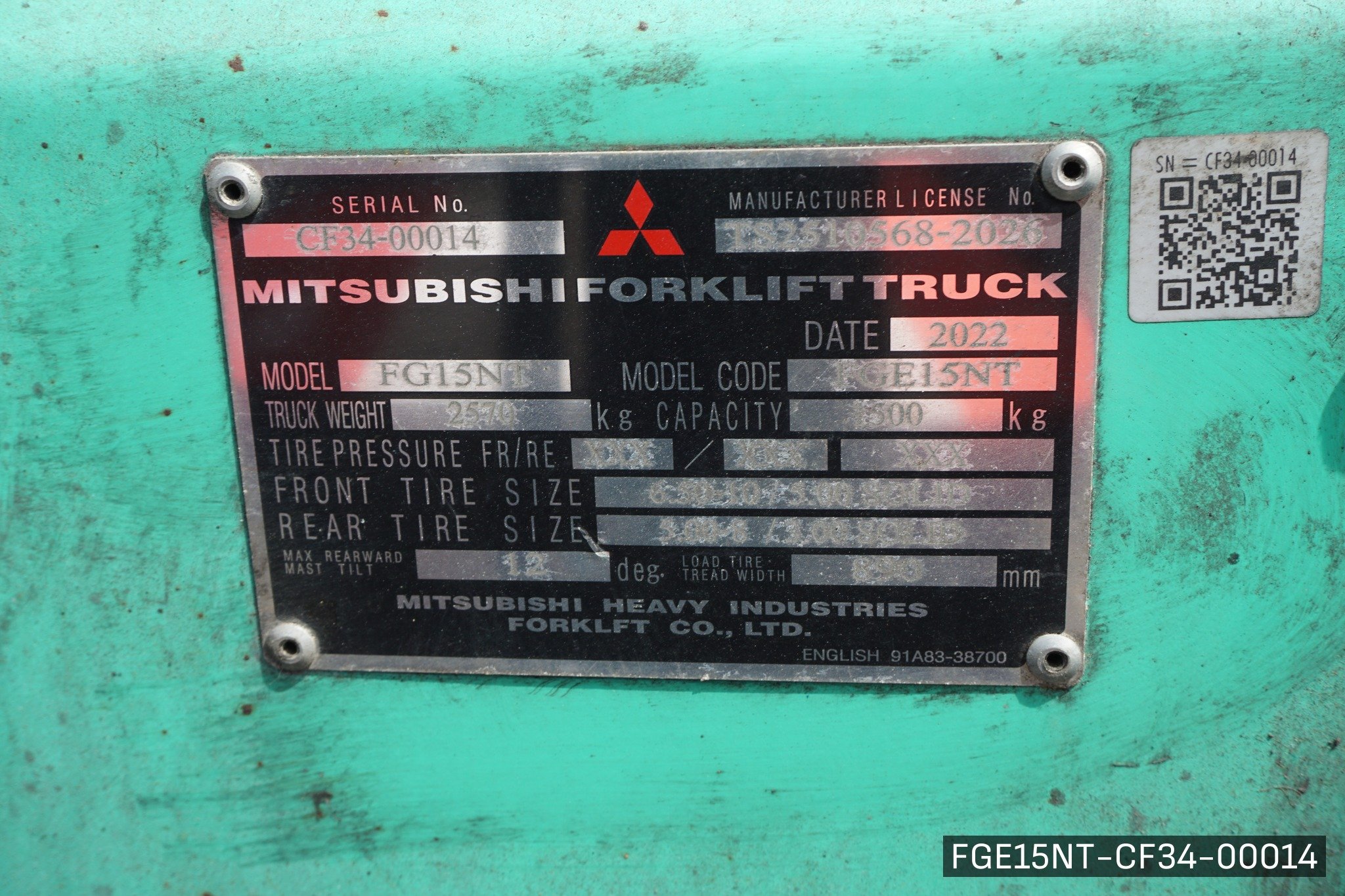 MITSUBISHI FGE15NT - image 7
