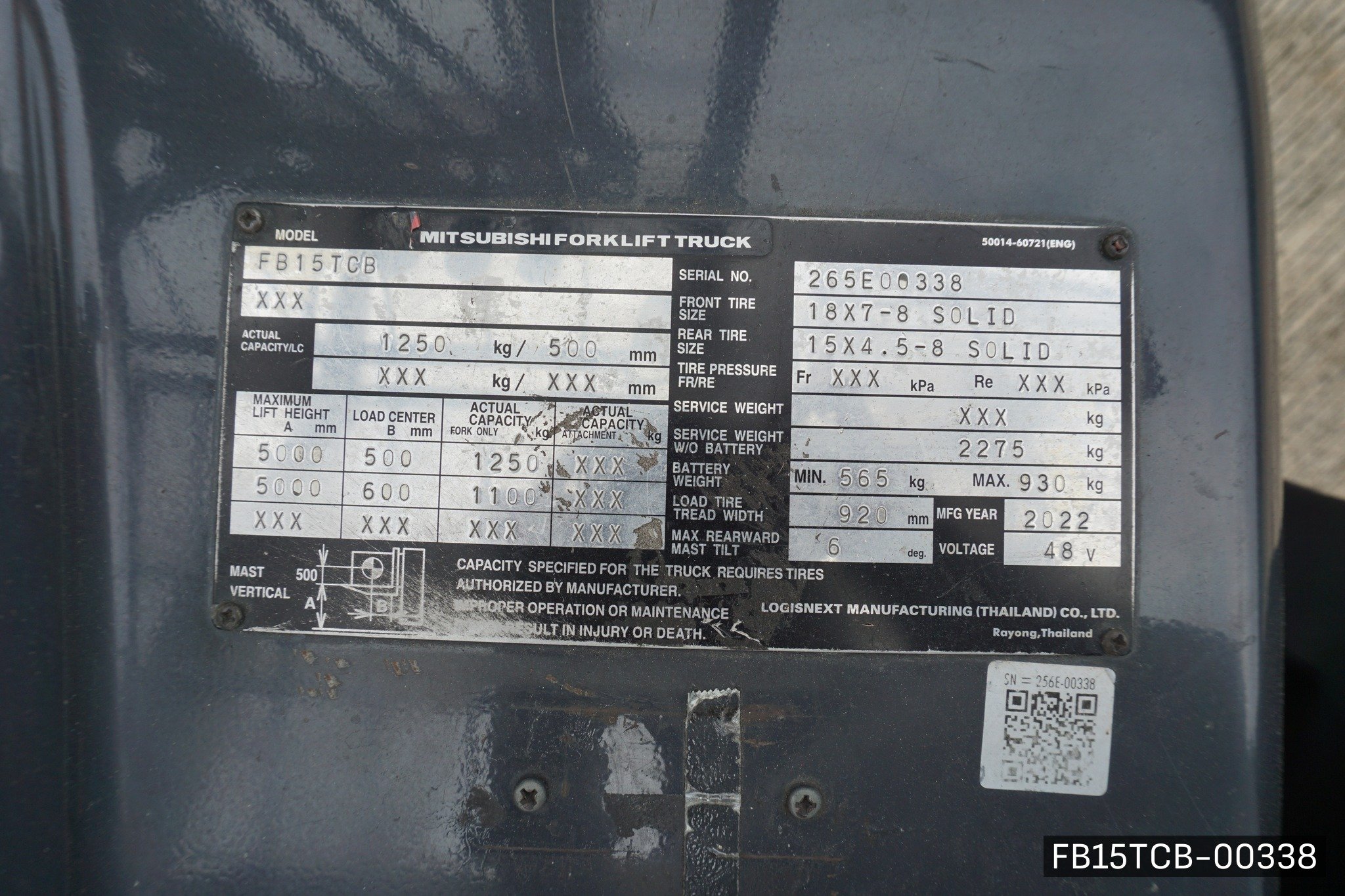MITSUBISHI FB15TCB - image 7