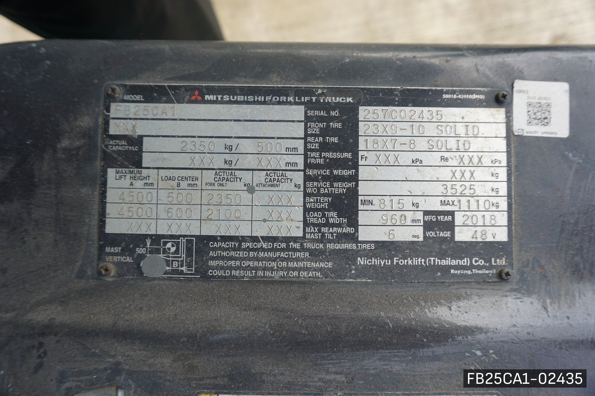 MITSUBISHI FB25CA1 - image 9