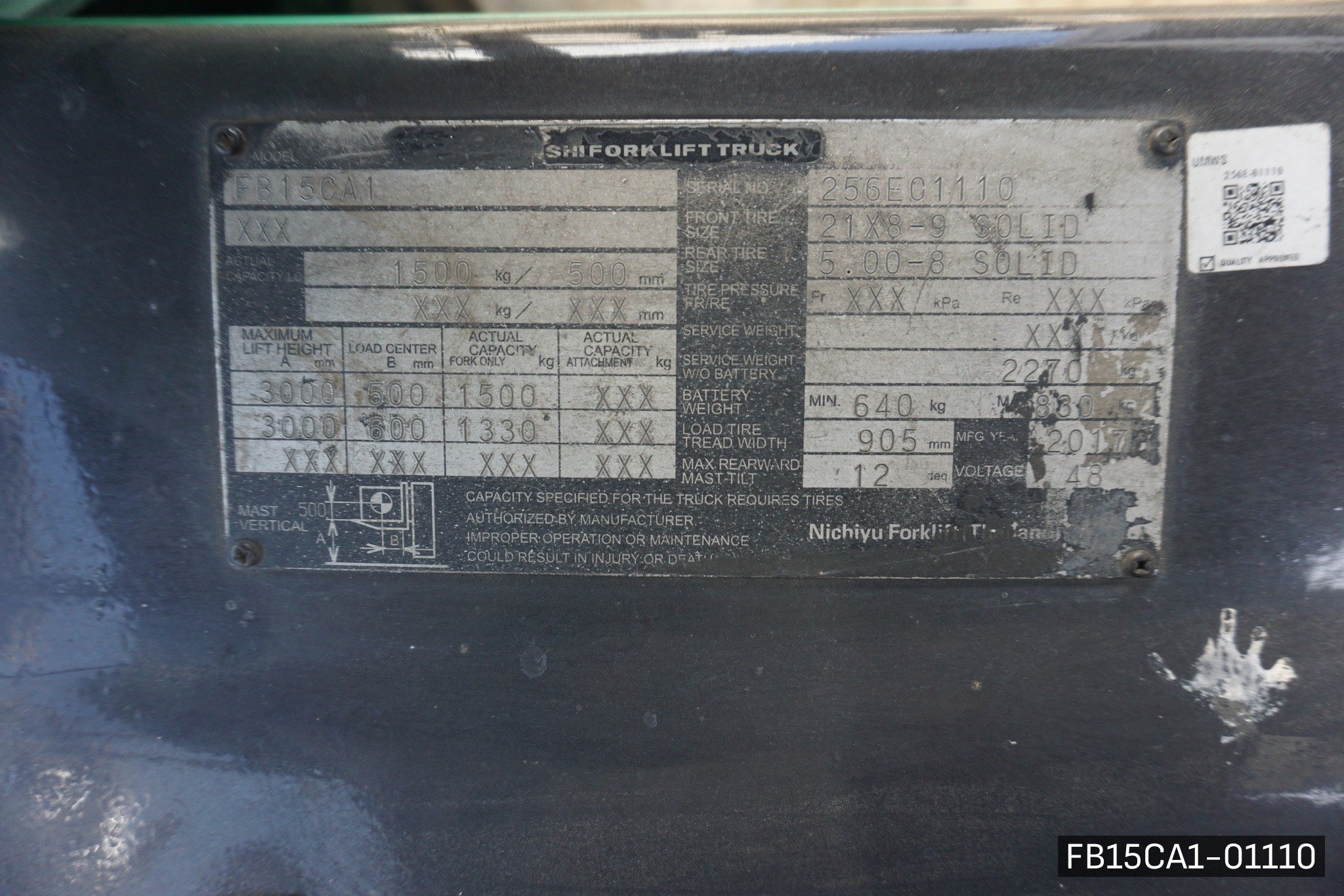 MITSUBISHI FB15CA1 - image 5