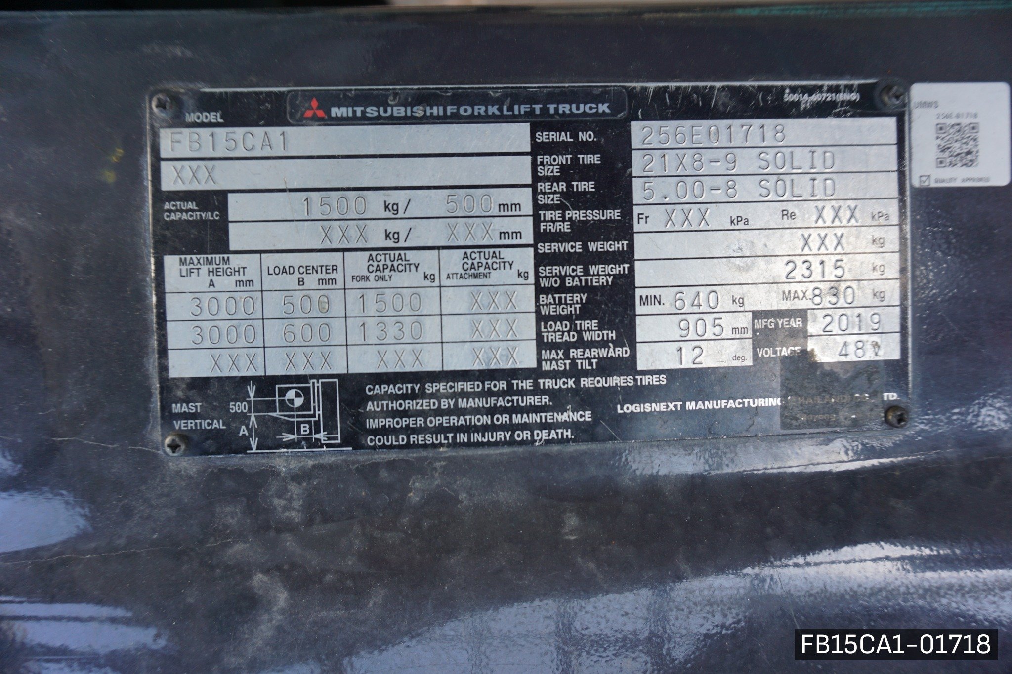MITSUBISHI FB15CA1 - image 5